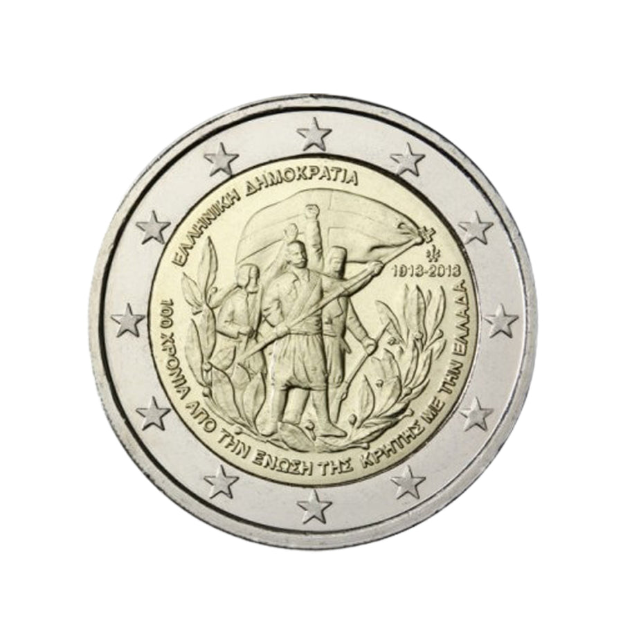 Grèce 2013 - 2 Euro Commémorative - Rattachement de la Crète à la Grèce