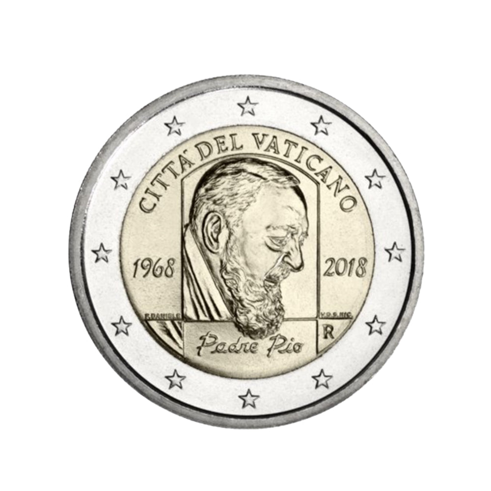 Vaticano 2018 - 2 Euro Commemorative - Padre Pio - BU