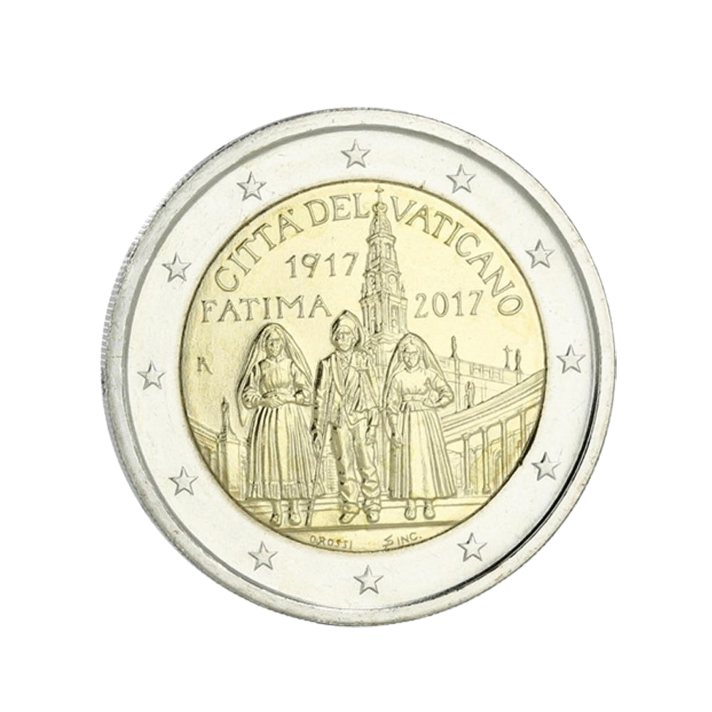Vatican 2017 - 2 Euros Commémorative - Apparition de Fátima - BU