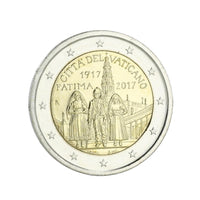 Vaticaan 2017 - 2 euro herdenking - verschijning van fátima - bu