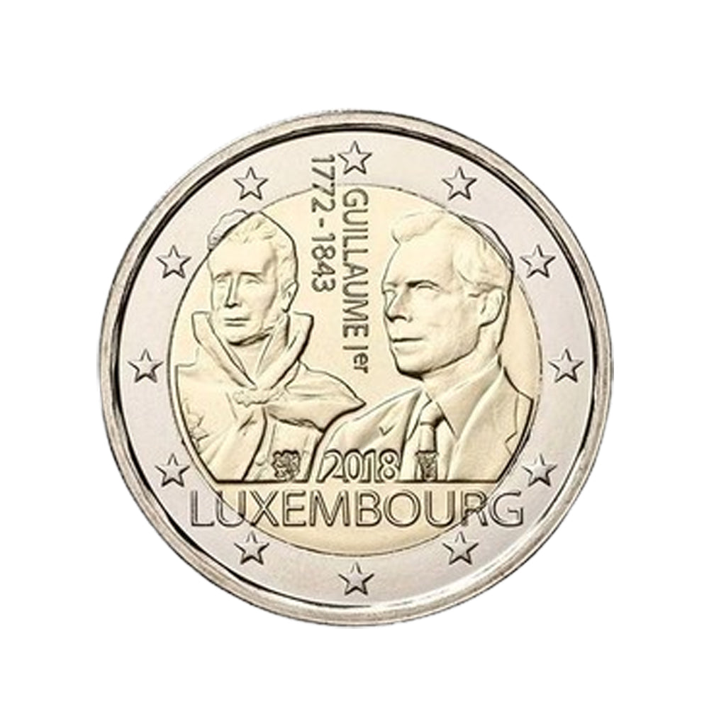 Luxembourg 2018 - 2 euro commemorative - Guillaume Ier