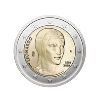 Itália 2019 - 2 Euro comemorativo - Leonardo da Vinci