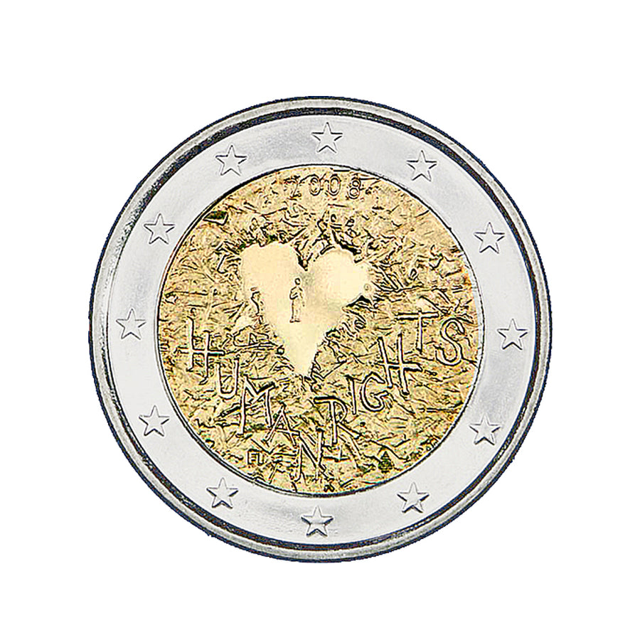 Finland 2008 - 2 euro herdenking - mensenrechten