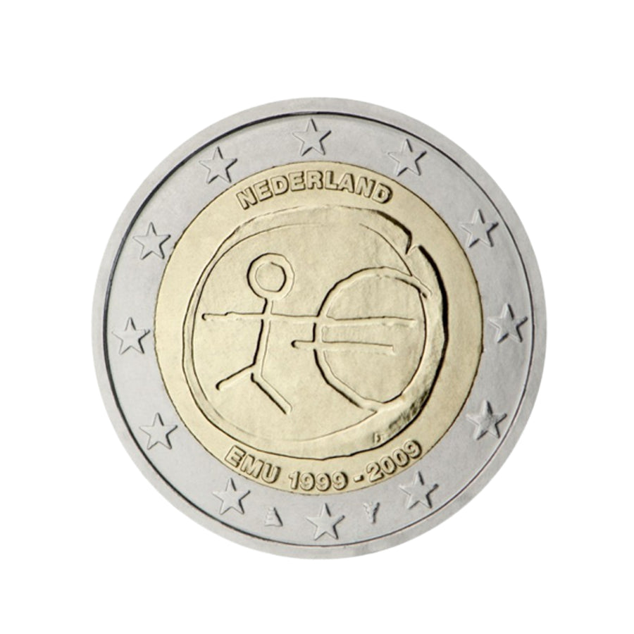 Pays-Bas 2009 - 2 Euro Commémorative - Union économique et monétaire