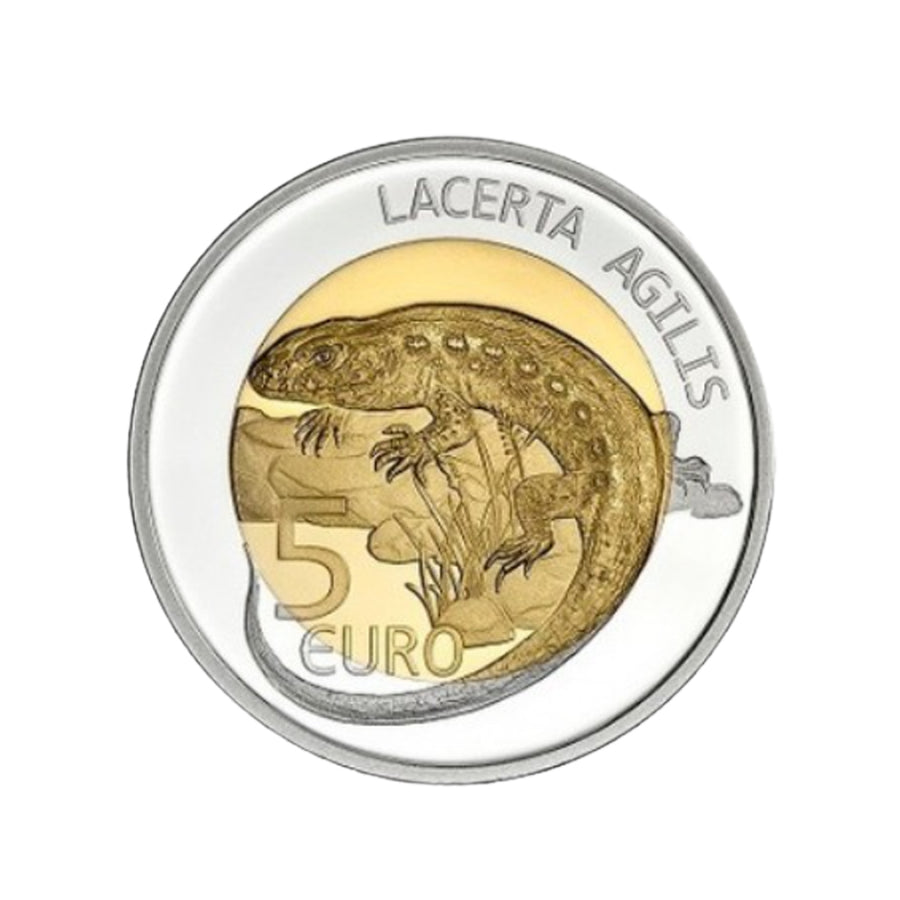 Luxembourg 2021 - 5 Euro Commémorative - Lézard des souches - BE