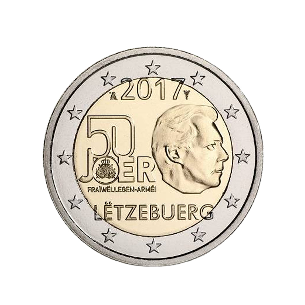 Luxembourg 2017 - 2 Euro Commémorative - Service militaire volontaire