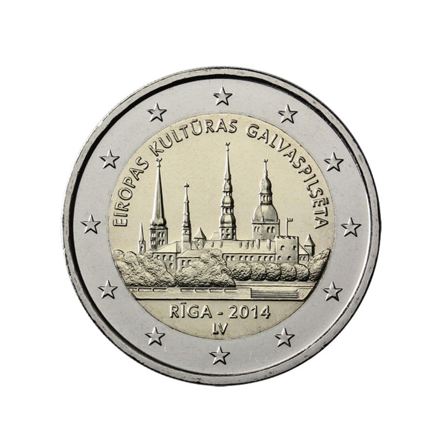 Lettland 2014 - 2 Euro Gedenk - Riga Europäische Kulturhauptstadt