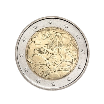 Italia 2008 - 2 Euro Commemorative - Diritti umani