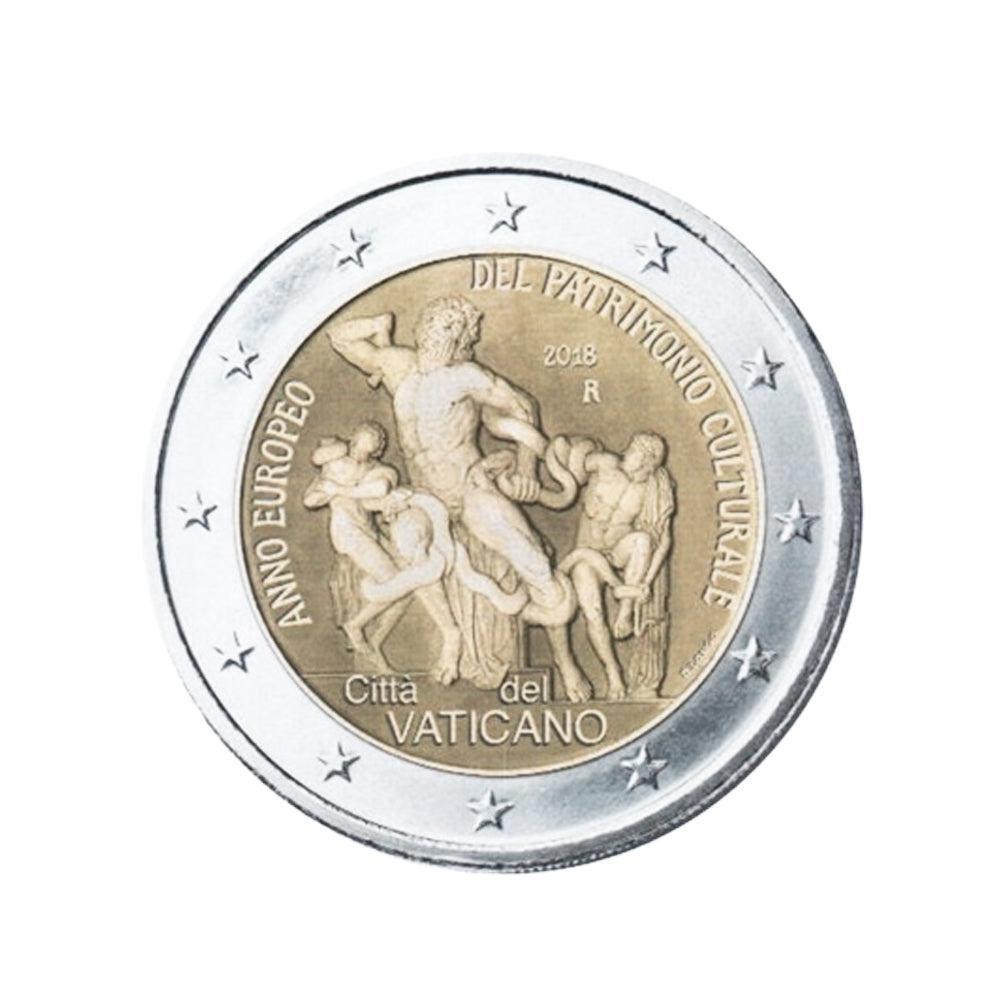 Vatican 2018 - 2 Euro Commémorative - Patrimoine culturel - BU