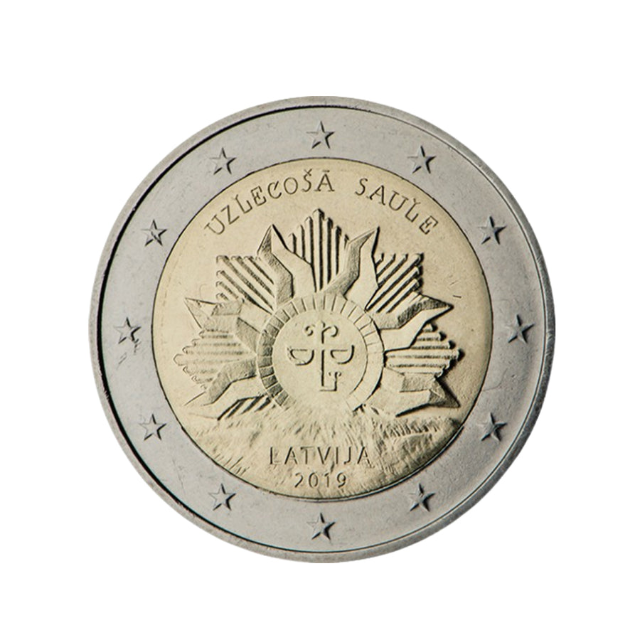 Latvia 2019 - 2 Euro commemorative - Rising sun
