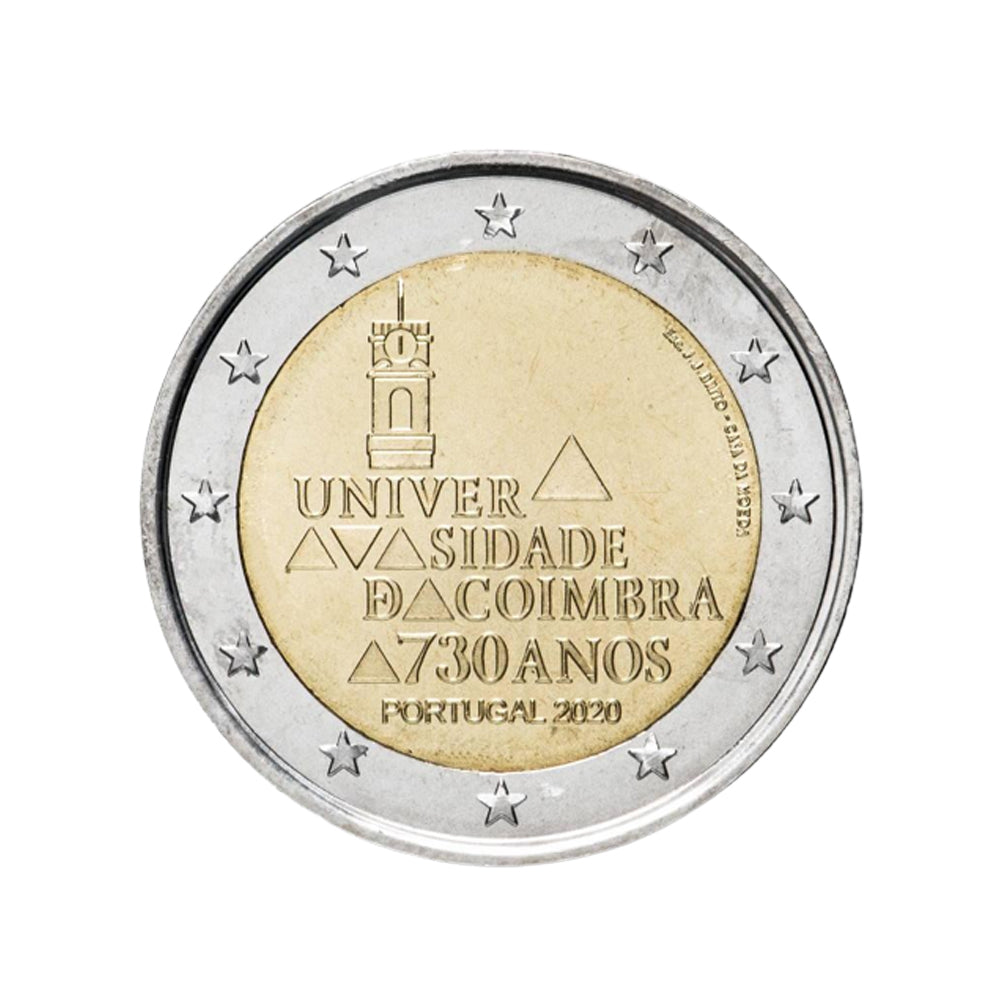 Portugal 2020 - 2 Euro Commémorative - Université de Coimbra