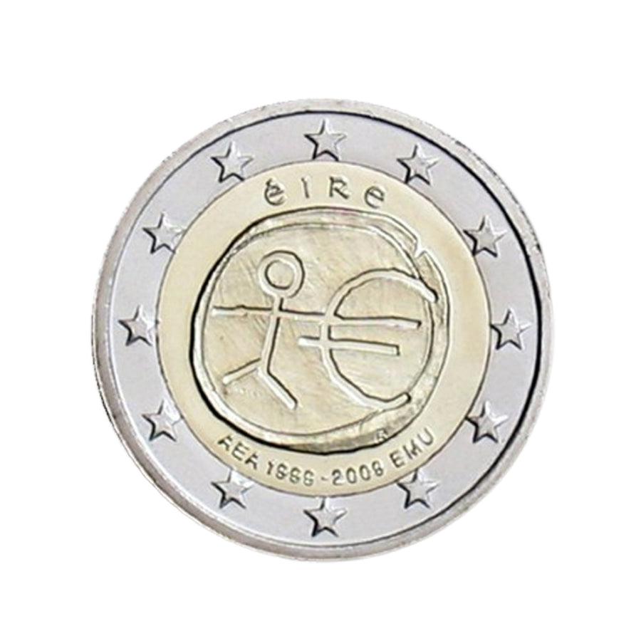 Irlanda 2009 - 2 Euro comemorativo - União Econômica e Monetária