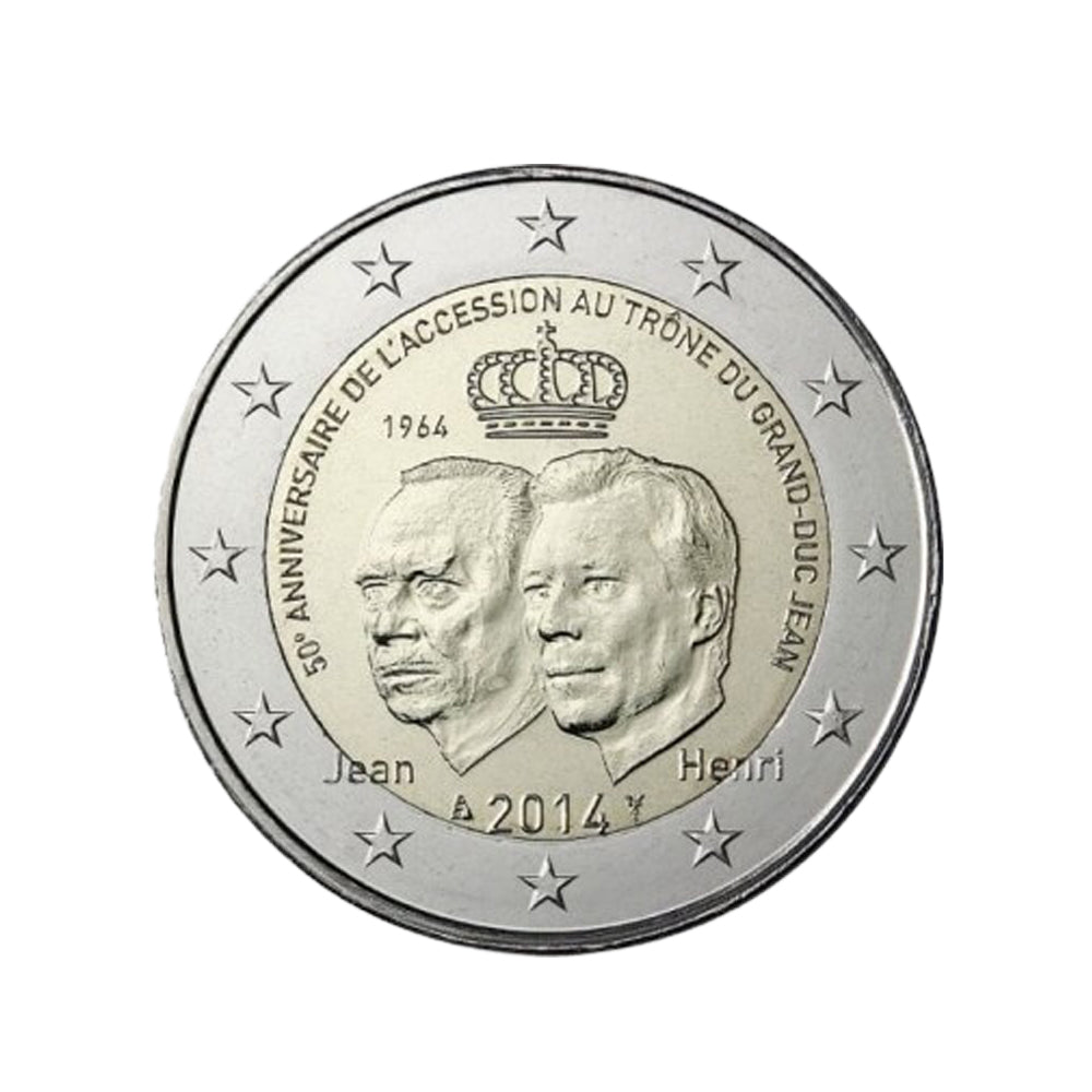 Luxemburgo 2014 - 2 Euro comemorativo - Grand Duke Jean