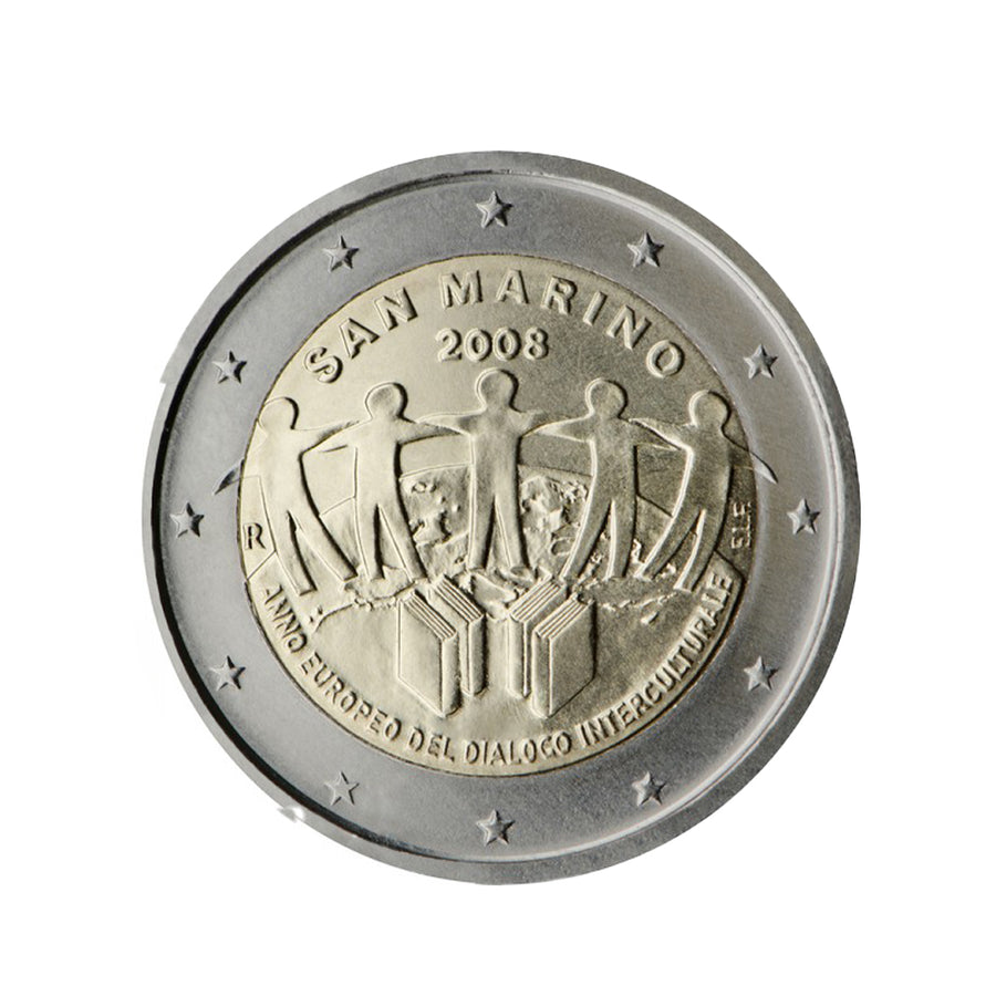 Saint -Marin 2008 - 2 Euro Commemorative - Dialogo interculturale - BU