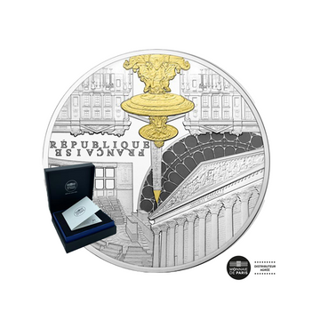 Place de la Concorde - moeda de 50 euros prata - seja 2017