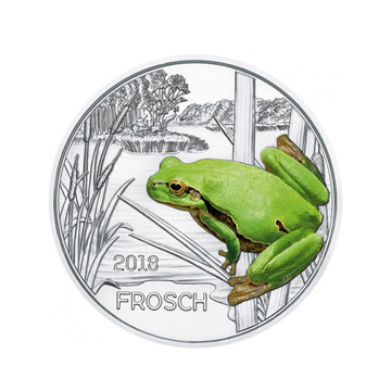 Austria 2018 - 3 euro commemorative - frog - 9/12