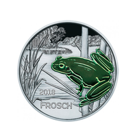 Österreich 2018 - 3 Euro Gedenk - Frosch - 9/12