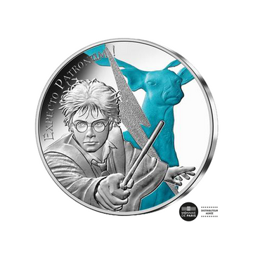 Harry Potter - Währung von 50 Euro Silber - Raumpatronum - Welle 2.2021 farbig