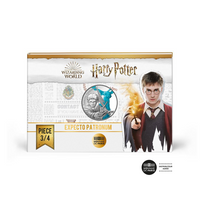 Harry Potter - valuta van 50 euro zilver - ruimtelijk patronum - golf 2.2021 gekleurd