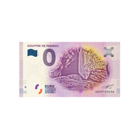 Biglietto souvenir da zero a euro - padirac abyss - Francia - 2019