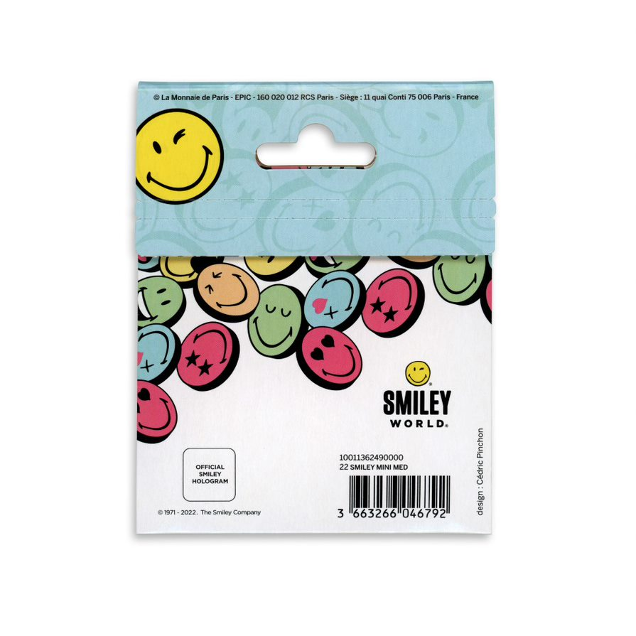 50 ans du Smiley - Mini Médaille Colorisée en cartelette - 1/5 - 2022