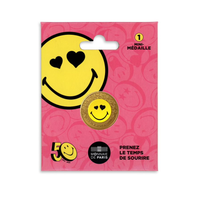 50 ans du Smiley - Mini Médailles Colorisée en cartelette - 2/5 - 2022