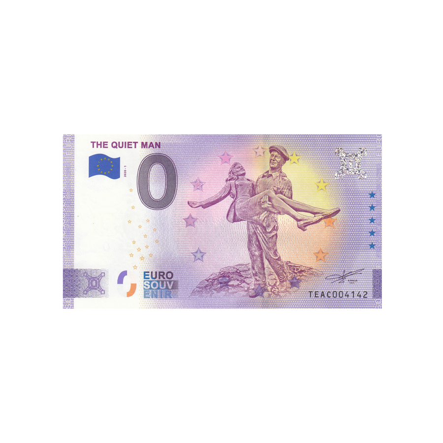 Billet souvenir de zéro euro - The Quiet Man - Irlande - 2020