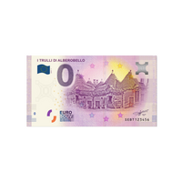 Souvenir -Ticket von null Euro - I Trulli di Alberobello - Italien - 2019