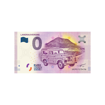 Souvenir Ticket van Zero Euro - Landrauvergne - Frankrijk - 2019