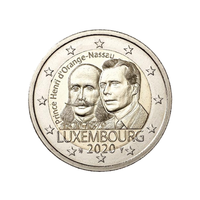 Luxemburgo - 2 Euro - 2020 - 200º aniversário do nascimento do príncipe Henri