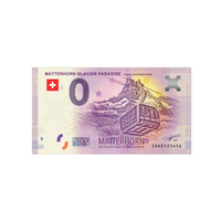 Billet souvenir de zéro euro - Matterhorn Glacier Paradise - Suisse - 2019