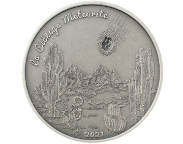 La Ciénega Meteorit - 1 Unz Silber - altes Finish - Koch 2021 Inseln