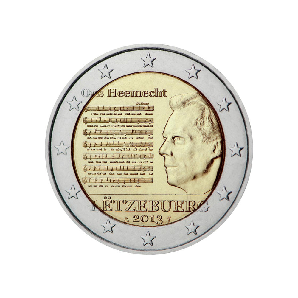 hymne national 2 euro luxembourg