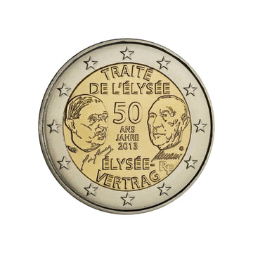France 2013 - 2 Euro commemorative - Treaty of the Elysée