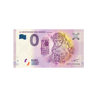 Souvenir -Ticket von null nach Euro - La Montagne des Singes - Frankreich - 2019