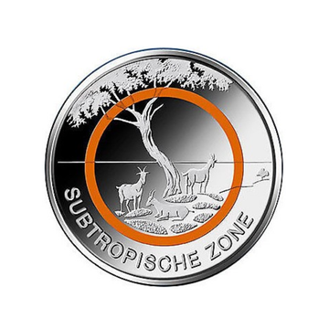 Germania 2018 - 5 Euro Commemorative - Zona subtropicale
