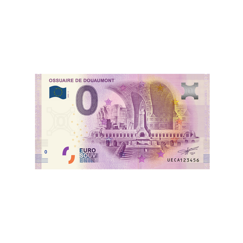 Biglietto souvenir da zero euro - Ossuary di Douaumont - Francia - 2020