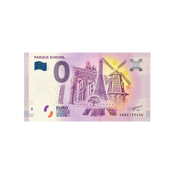 Souvenir ticket from zero euro - Europa parque - Spain - 2019