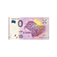 Bilhete de lembrança de zero euro - selo cinza - França - 2020
