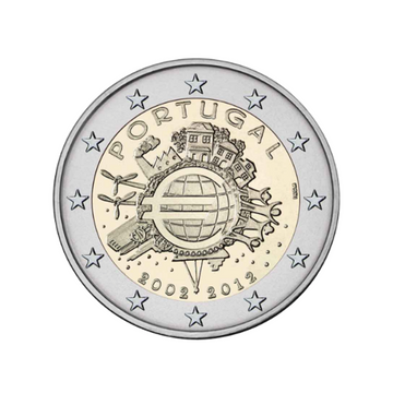 Portogallo 2012 - 2 Euro Commemorative - 10 anni dell'euro