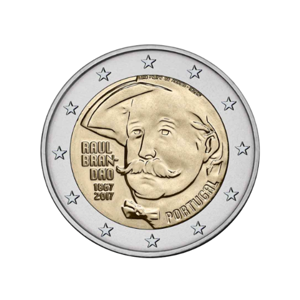 Portugal 2017 - 2 Euro comemorativo - 150º aniversário de Raul Brandoo