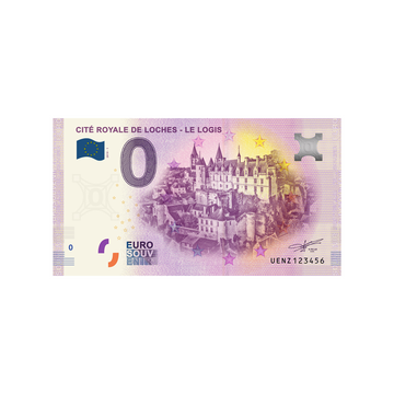 Souvenir -Ticket von Null bis Euro - Cité Royale de Loches - Le Logis - Frankreich - 2019