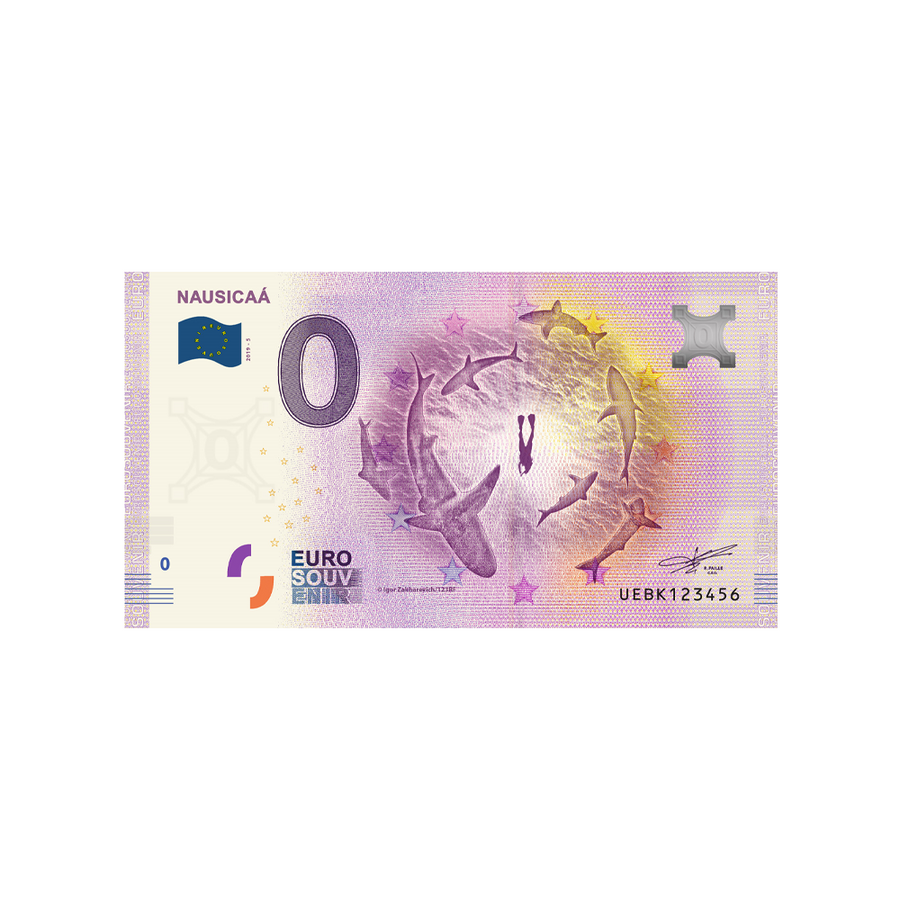 Biglietto souvenir da zero euro - Nausicaá - Francia - 2019