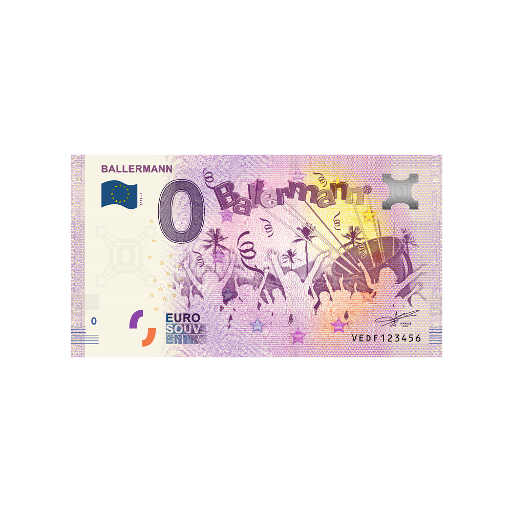 Billet souvenir de zéro euro - Ballermann - Espagne - 2019