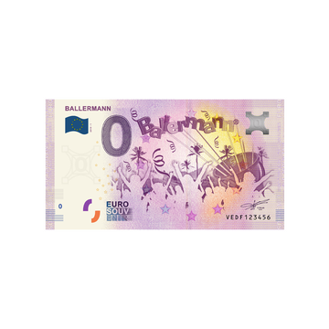 Biglietto souvenir da zero a euro - ballermann - Spagna - 2019