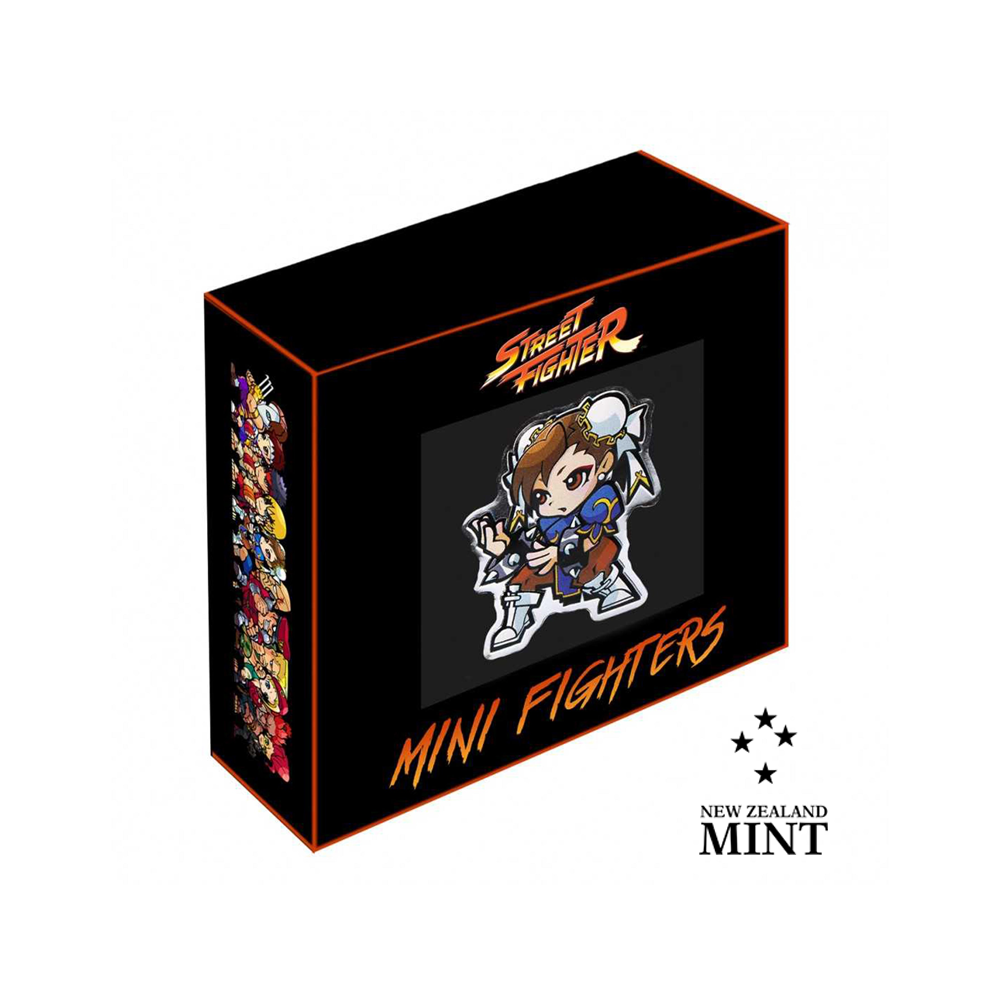 Street Fighter - Mini Fighters Chun Li - 1 oz zilver 2021