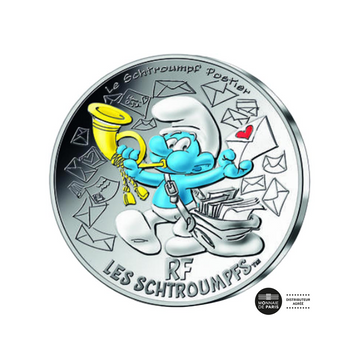 schtroumpf postier 10 euro argent 2020