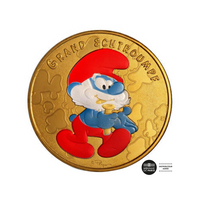 Die Schlümpfe - mini -médaille - Grand Smurf - 2020