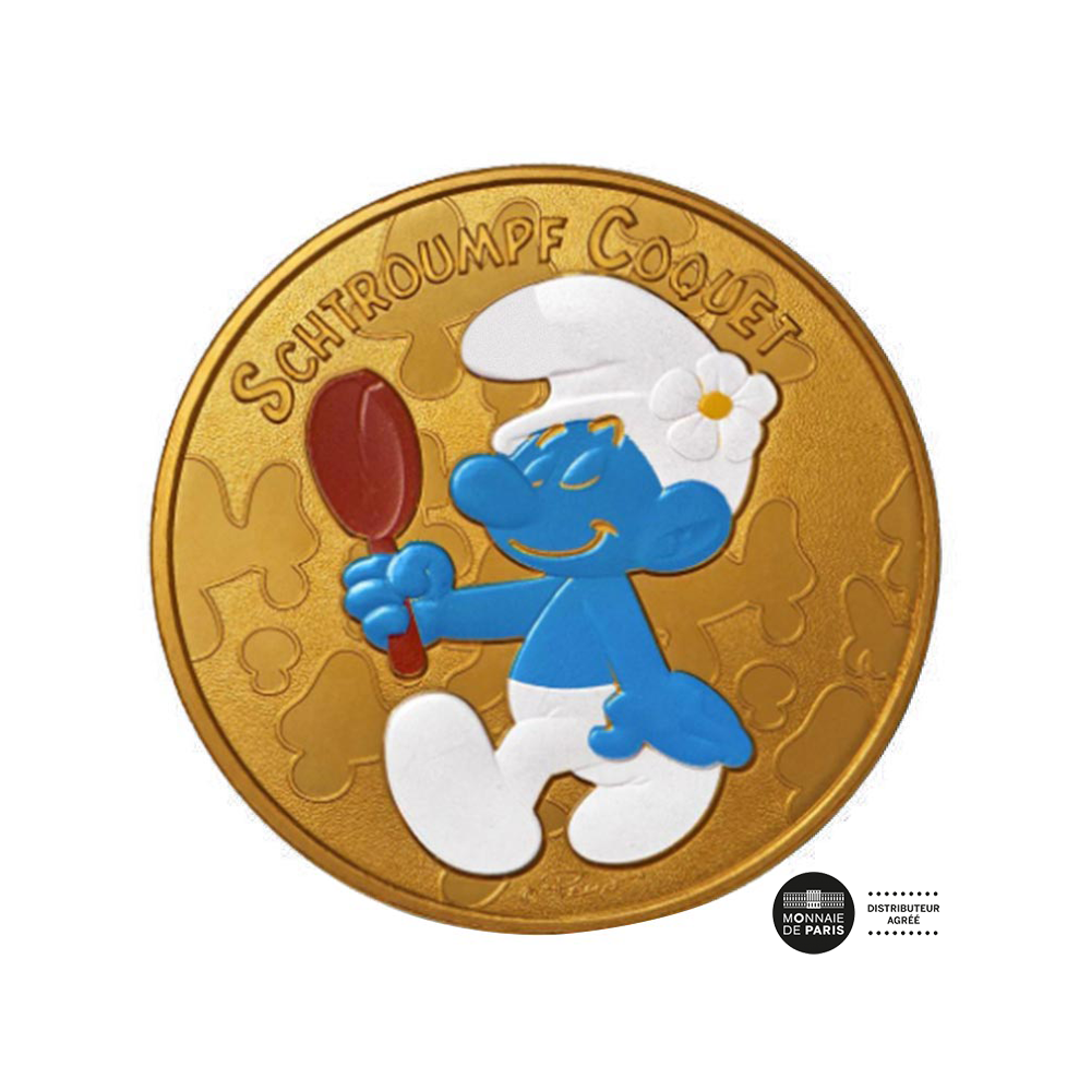 Os Smurfs - Mini -Médaille - Smurf Coquet 2020