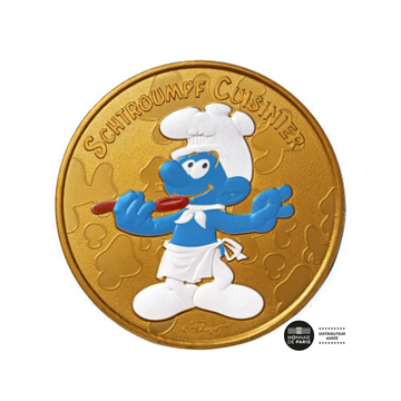 Les Pubbling - Mini -médaille - Puffo Cuisinier 2020
